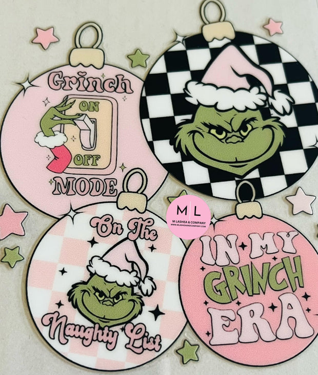 UV DECALS- Grinch Collection (Set of 3)