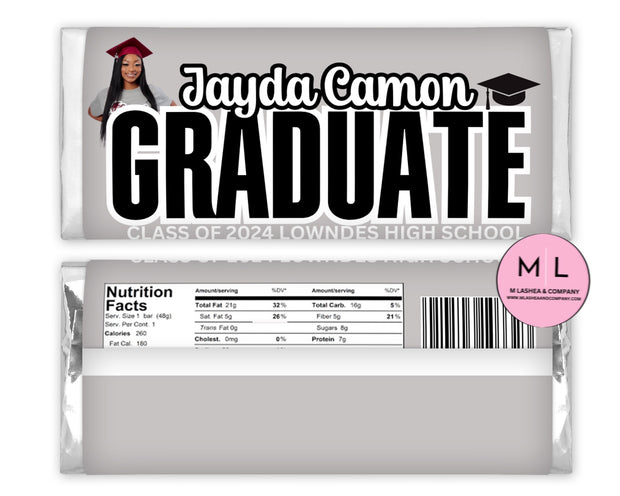 GRAD CHOCOLATE BAR CANVA TEMPLATE BUNDLE