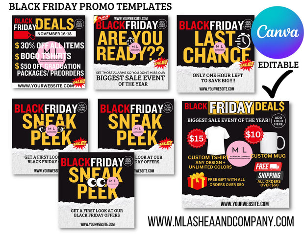 Canva Black Friday Promo Templates