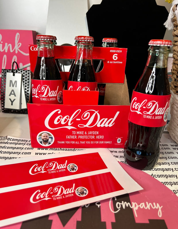 Cool Dad Glass Bottle Wrapper Set