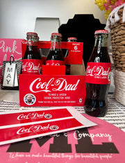 Cool Dad Glass Bottle Wrapper Set