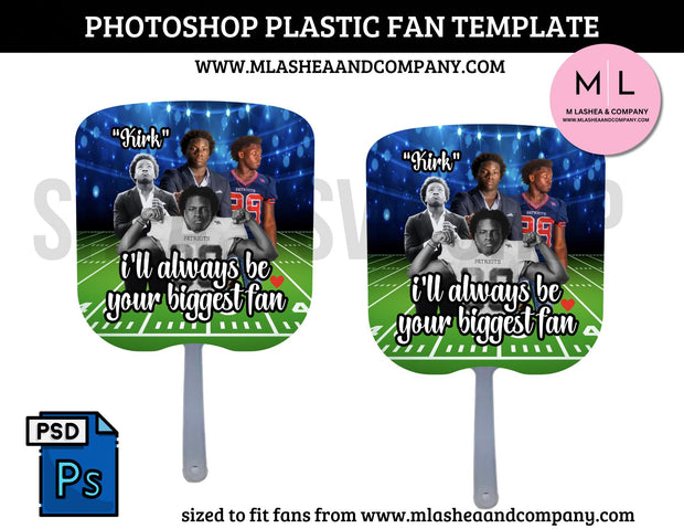 Photoshop Plastic Fan Template