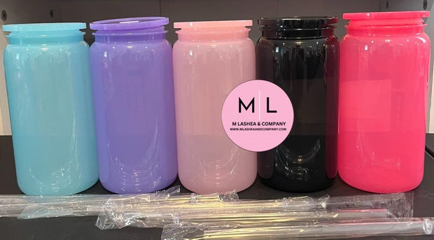 Plastic 16 Oz Macaron Colored Cups