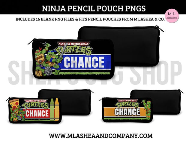 Ninja Pencil Pouch PNG Bundle