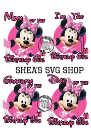 Minnie PNG Birthday Bundle Plus Mocks Shown