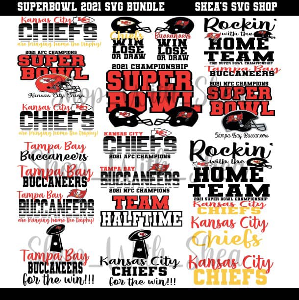 Superbowl SVGs Bundle 2021