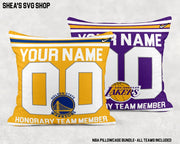 NBA Pillowcase SVGs Bundle