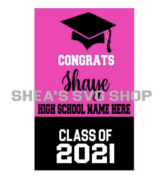 Grad Sign SVG Template