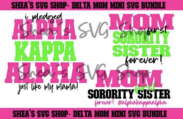 AKA Mom SVG Bundle