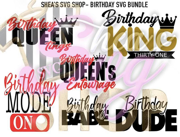 Birthday 21 SVG Bundle Plus Mocks Shown