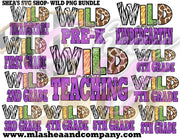 Wild PNG Bundle Plus Mocks Shown Headstart Pre-K 1st - 8th Grade