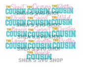 Cousin 21 SVG Bundle Plus Mocks Shown