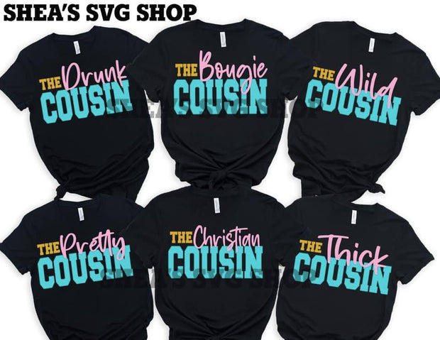 Cousin 21 SVG Bundle Plus Mocks Shown