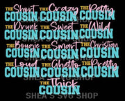 Cousin 21 SVG Bundle Plus Mocks Shown