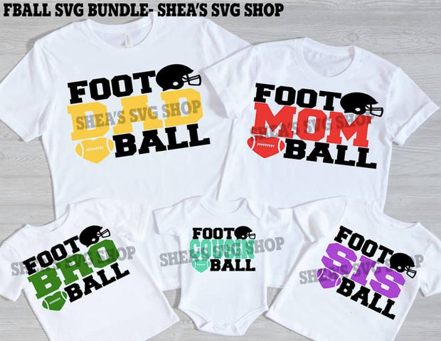 FBall SVG Bundle plus Mocks Shown