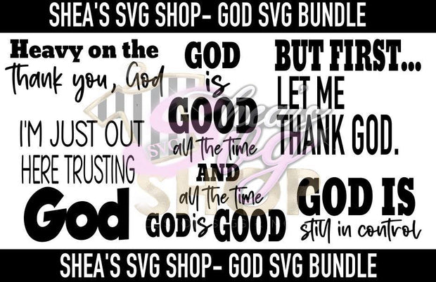 God SVG Bundle Plus Mocks Shown