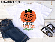 Prettiest Pumpkin in the Patch SVG Bundle Plus Mocks Shown