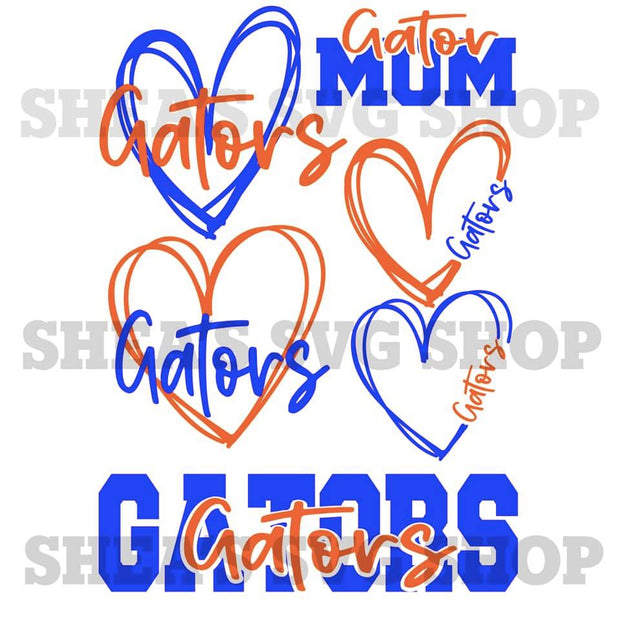 Gators Mascot SVG Bundle