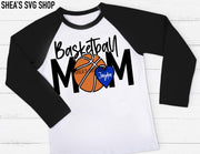 Basketball Mom Heart Plus Mocks Shown