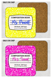 Composition Book PNG Bundle Plus Mocks Shown