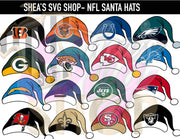 Football Santa Hats SVG Bundle