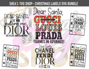 Christmas Labels SVG Bundle Plus Mocks Shown