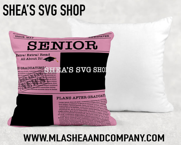 Senior Newspaper Photoshop Template