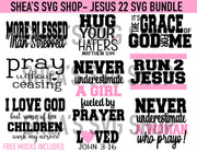 Jesus 22 SVG Bundle plus mocks shown