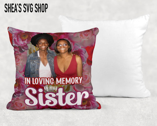 New Memorial Pillow Bundle plus mocks shown PNG and Photoshop Template