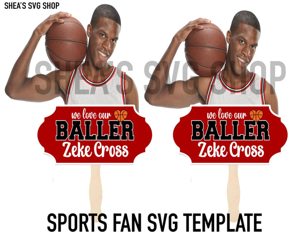 Sports Fan SVG Template Plus Mocks Shown