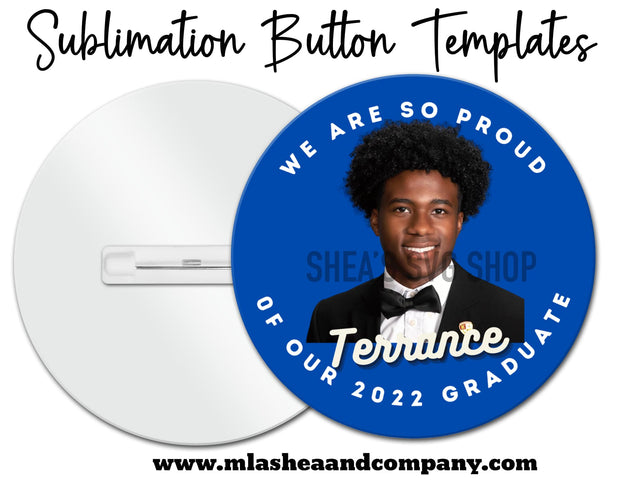 Grad Button Template Bundle plus Mocks Shown