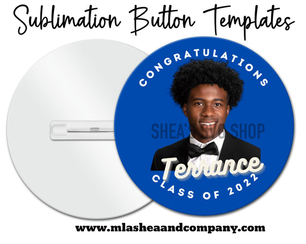 Grad Button Template Bundle plus Mocks Shown