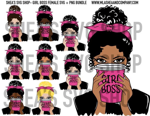 Girl Boss Female SVG + PNG