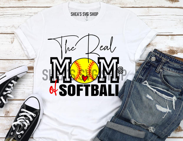 The Real Moms of Softball SVG Bundle