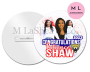 Grad Button Photoshop Template