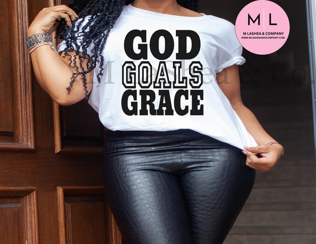 God Goals Grace SVG + PNG