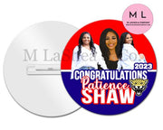 Grad Button Photoshop Template