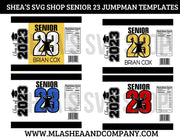 Senior 2023 Jumpman Chip Bag Templates