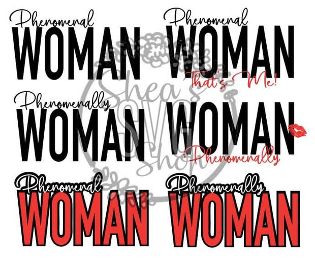 Phenomenal Woman SVG Bundle