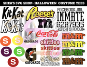 Costume Tee SVG Bundle Plus Mocks Shown