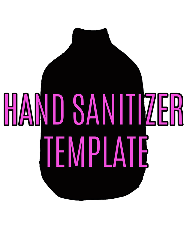 Hand Sanitizer Sublimation Template