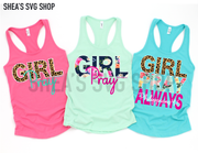 Girl Pray PNG Bundle