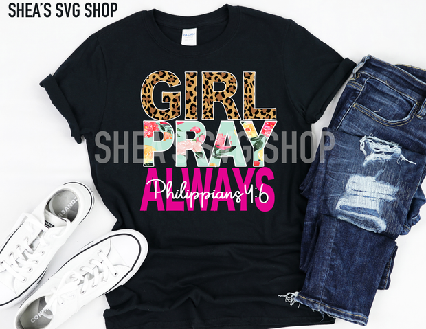 Girl Pray PNG Bundle