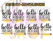 Hello School SVG Bundle