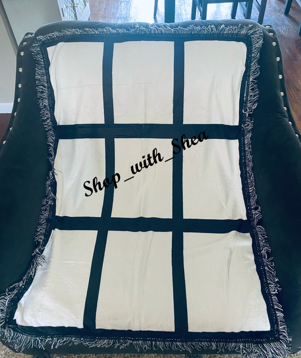 9 Panel Sublimation Blanket (Throw) - M LaShea & Company