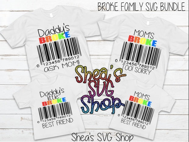 BROKE FAMILY SVG BUNDLE