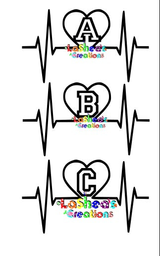 Alphabet Heart Rhythm Digital File