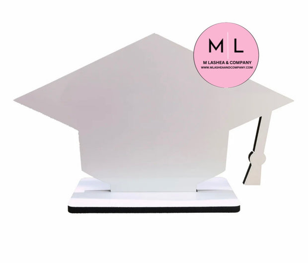 Graduation Cap Plaque/Photo Frame Blanks (Sublimation) Set of 2