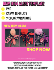 New Item Alert Canva Template