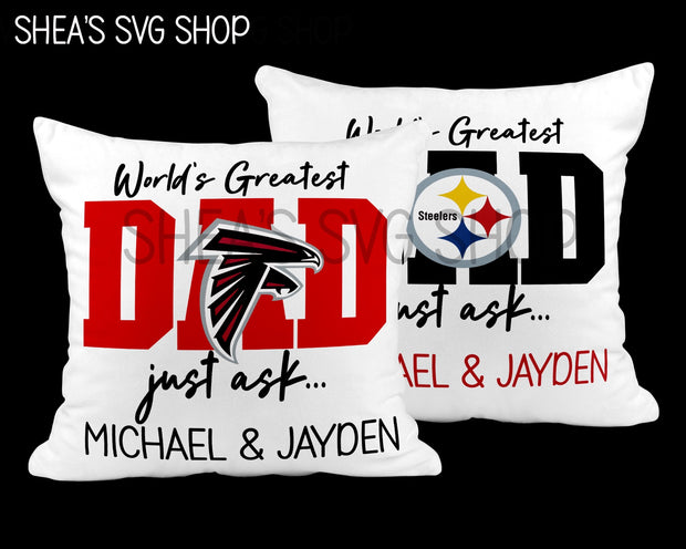 World's Greatest Dad NFL SVG Bundle